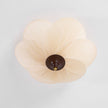 Fabric Bloom Flush Mount Light