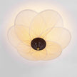 Fabric Bloom Flush Mount Light