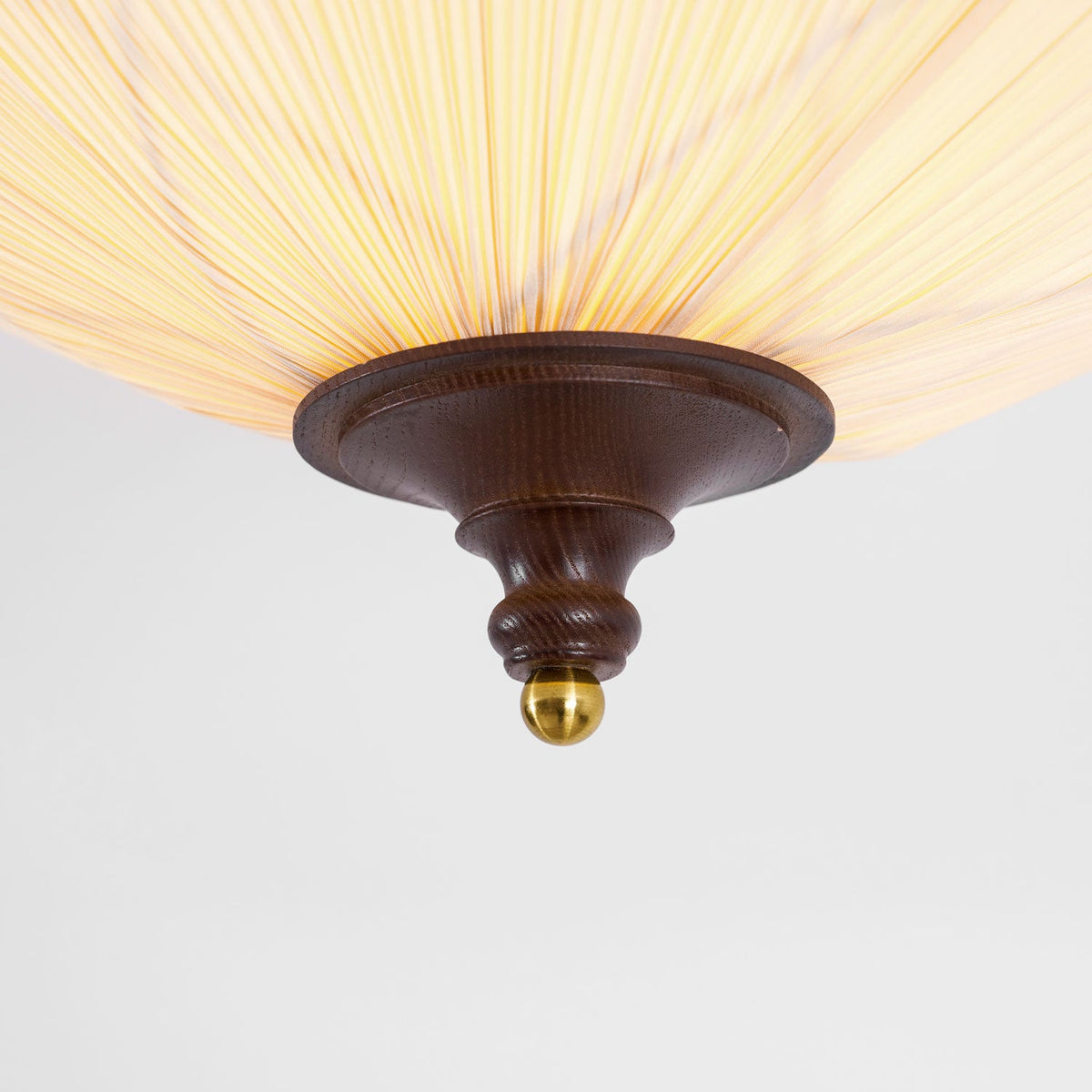 Fabric Bloom Flush Mount Light