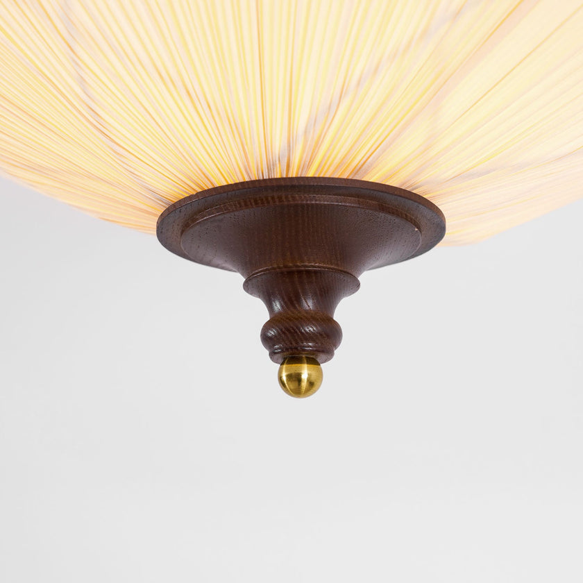 Fabric Bloom Flush Mount Light