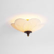Fabric Bloom Flush Mount Light