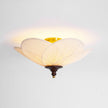 Fabric Bloom Flush Mount Light