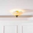 Fabric Bloom Flush Mount Light