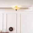 Fabric Bloom Flush Mount Light