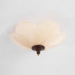 Fabric Bloom Flush Mount Light