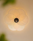 Fabric Bloom Flush Mount Light