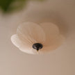 Fabric Bloom Flush Mount Light