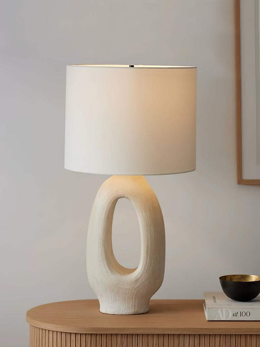 Resin Sculptural Curve Table Lamp