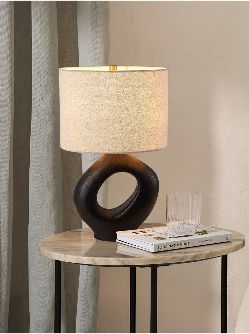 Resin Sculptural Curve Table Lamp