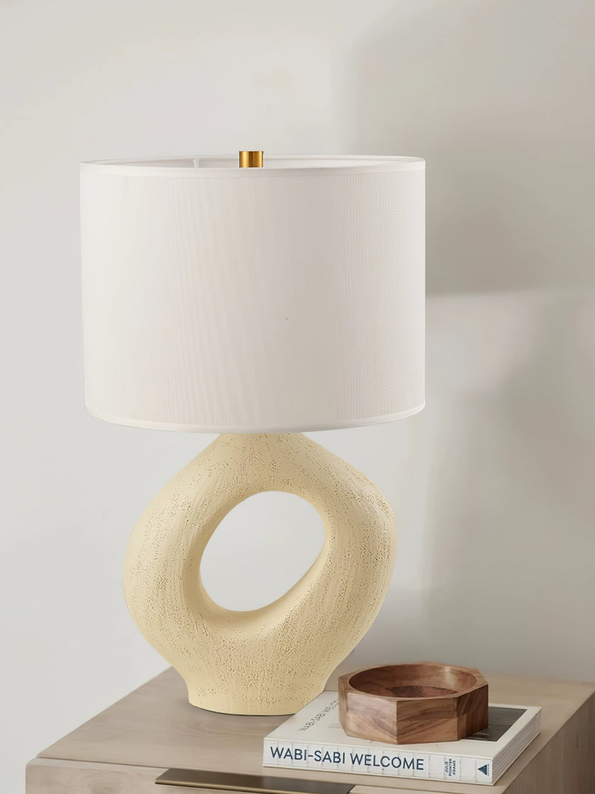 Resin Sculptural Curve Table Lamp