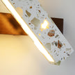 Translucent Stone & Wood Wall Lamp