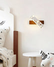 Translucent Stone & Wood Wall Lamp