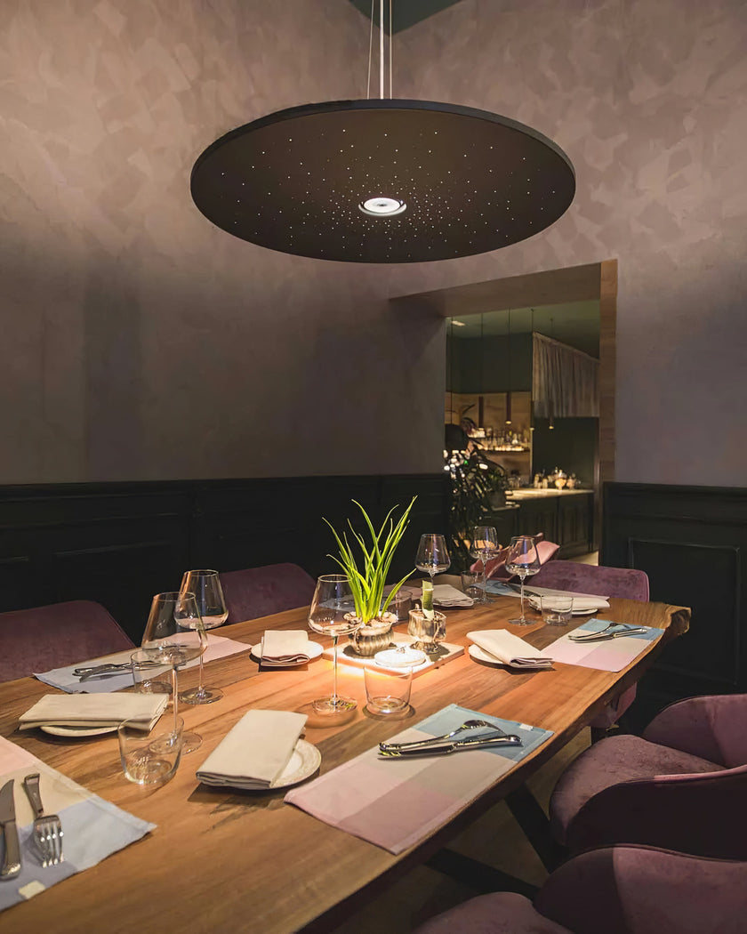 Perforated Starry Disc Pendant Lamp