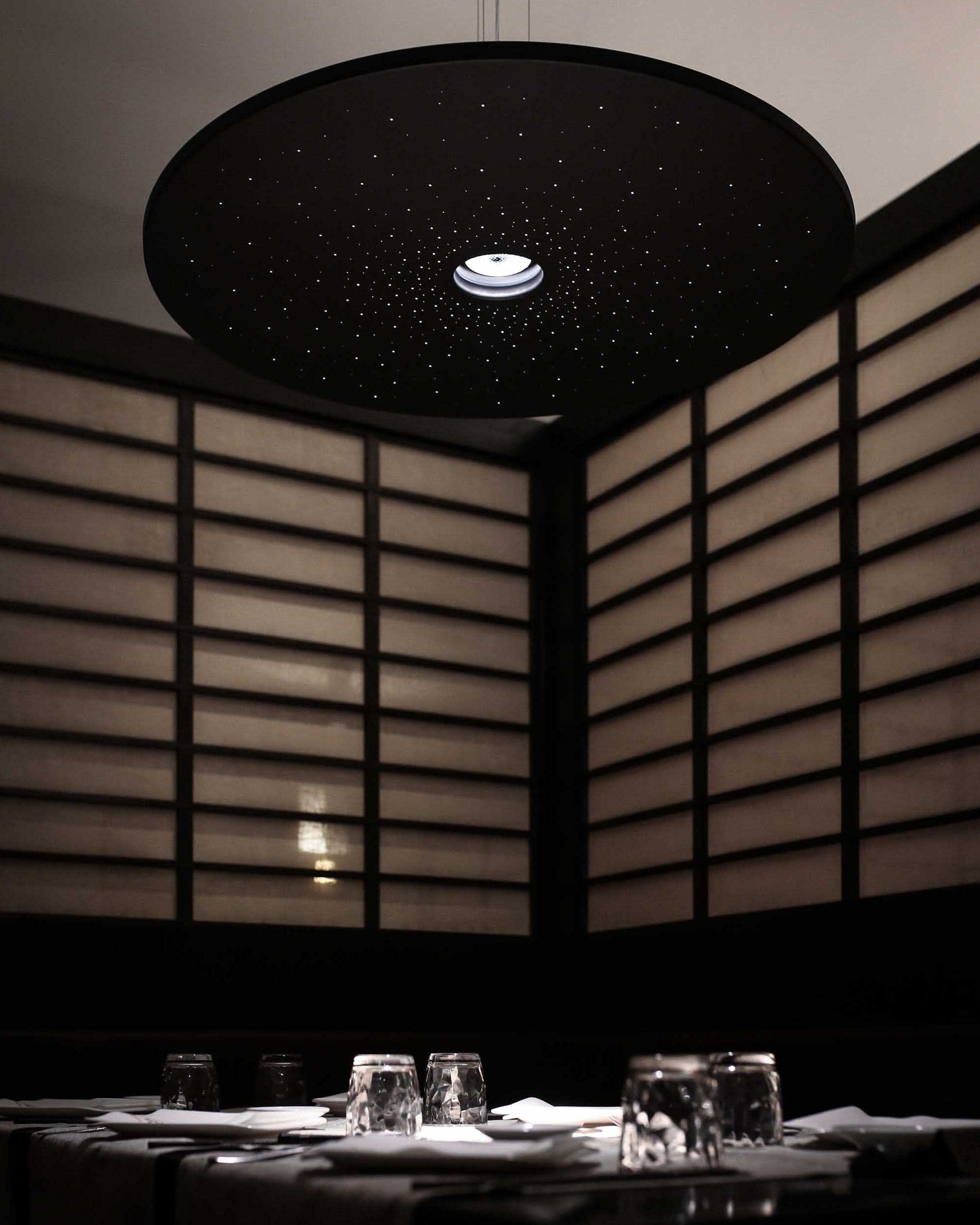 Perforated Starry Disc Pendant Lamp