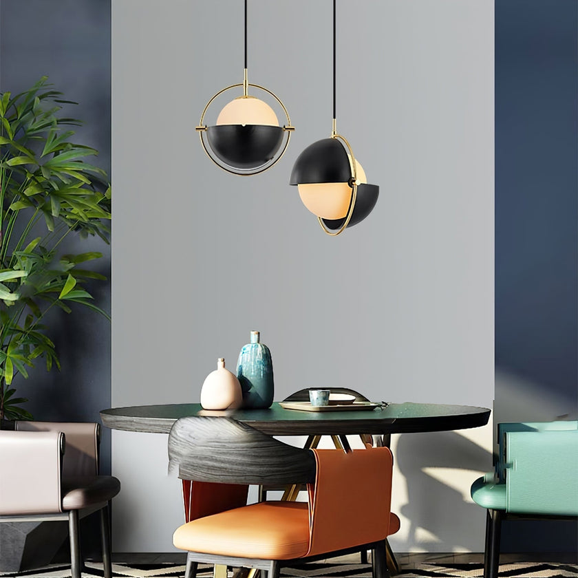 Adjustable Glass Shade Pendant Lamp