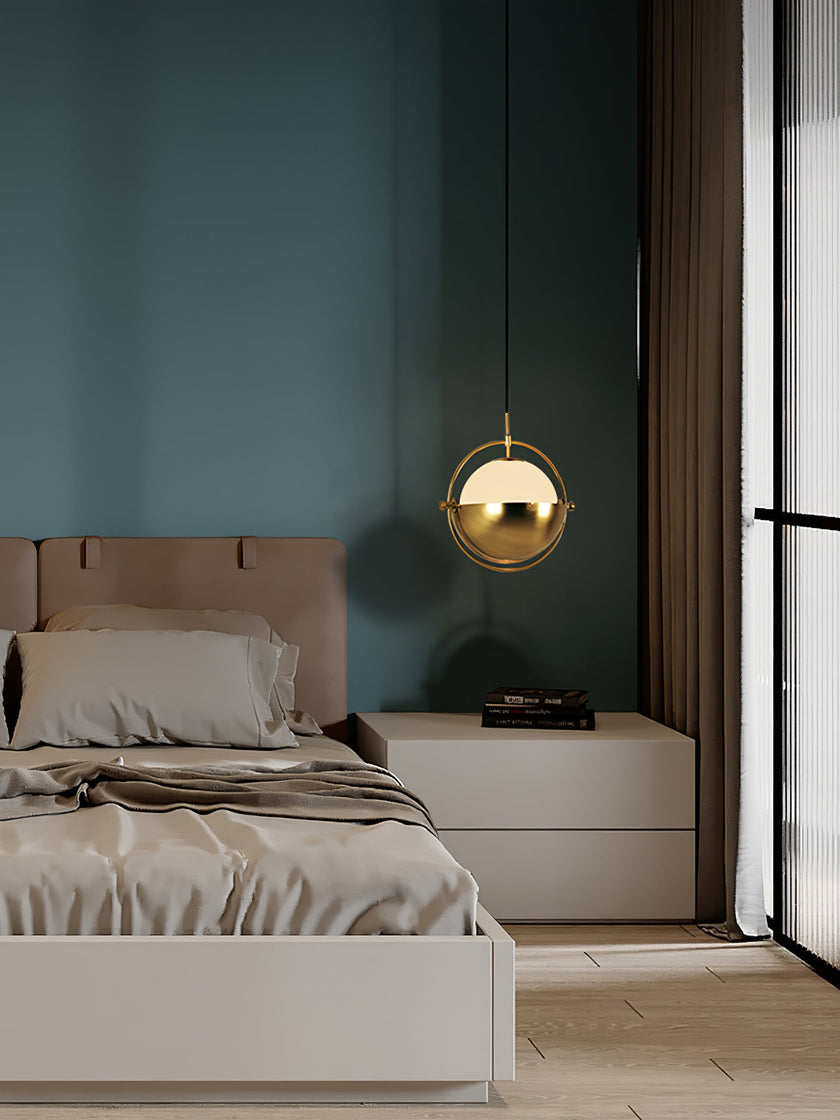 Adjustable Glass Shade Pendant Lamp