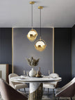 Adjustable Glass Shade Pendant Lamp