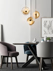 Adjustable Glass Shade Pendant Lamp