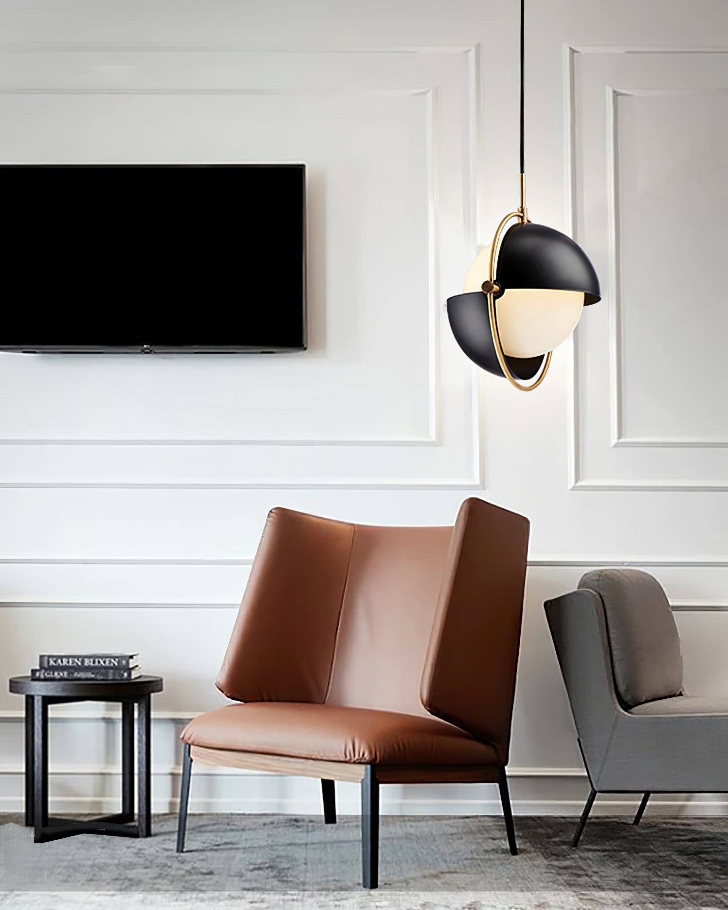 Adjustable Glass Shade Pendant Lamp