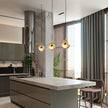 Adjustable Glass Shade Pendant Lamp
