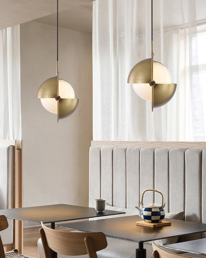 Adjustable Glass Shade Pendant Lamp