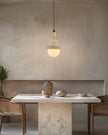 Calvrane Travertine Globe Pendant Light