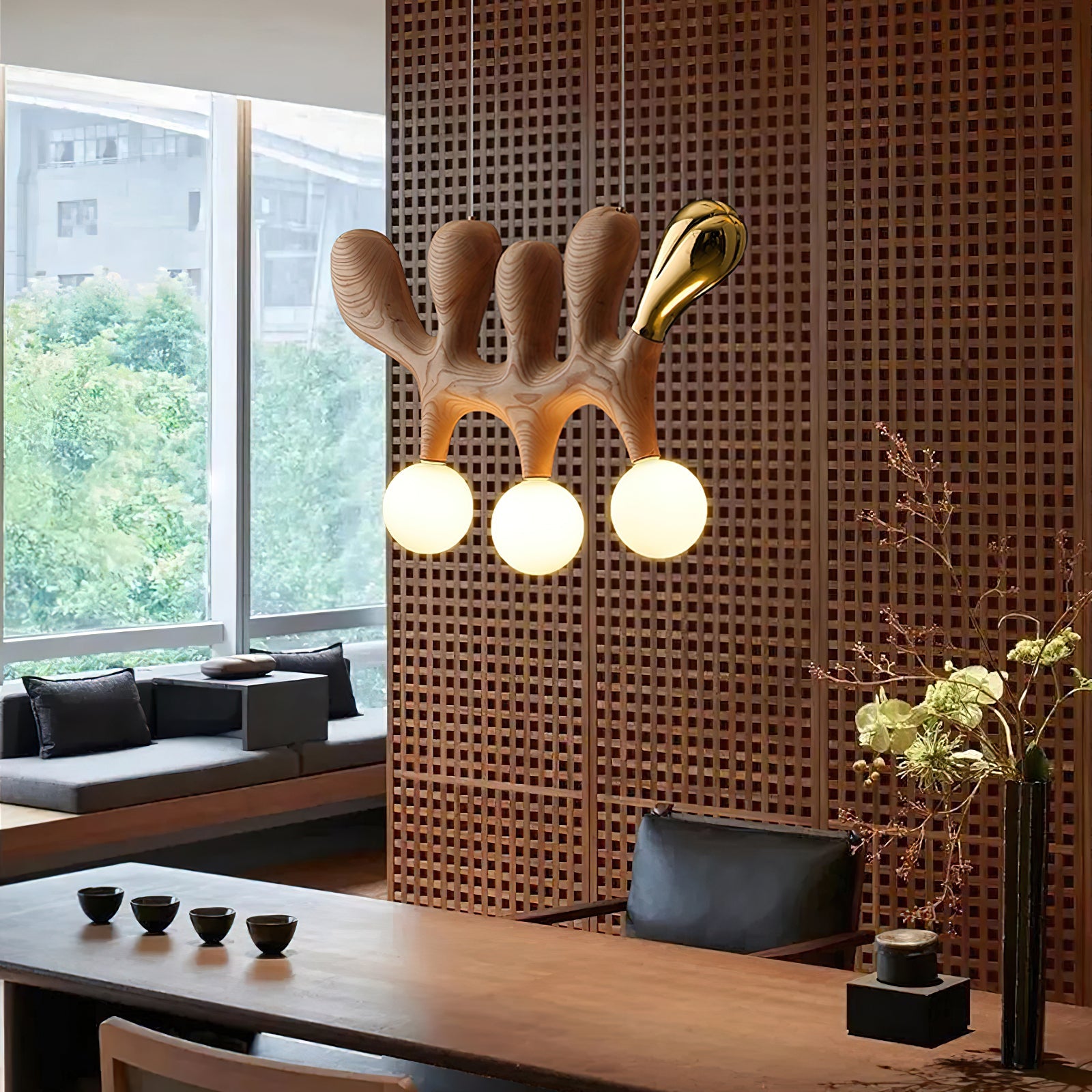 Calvrane Metal Globe Pendant Light
