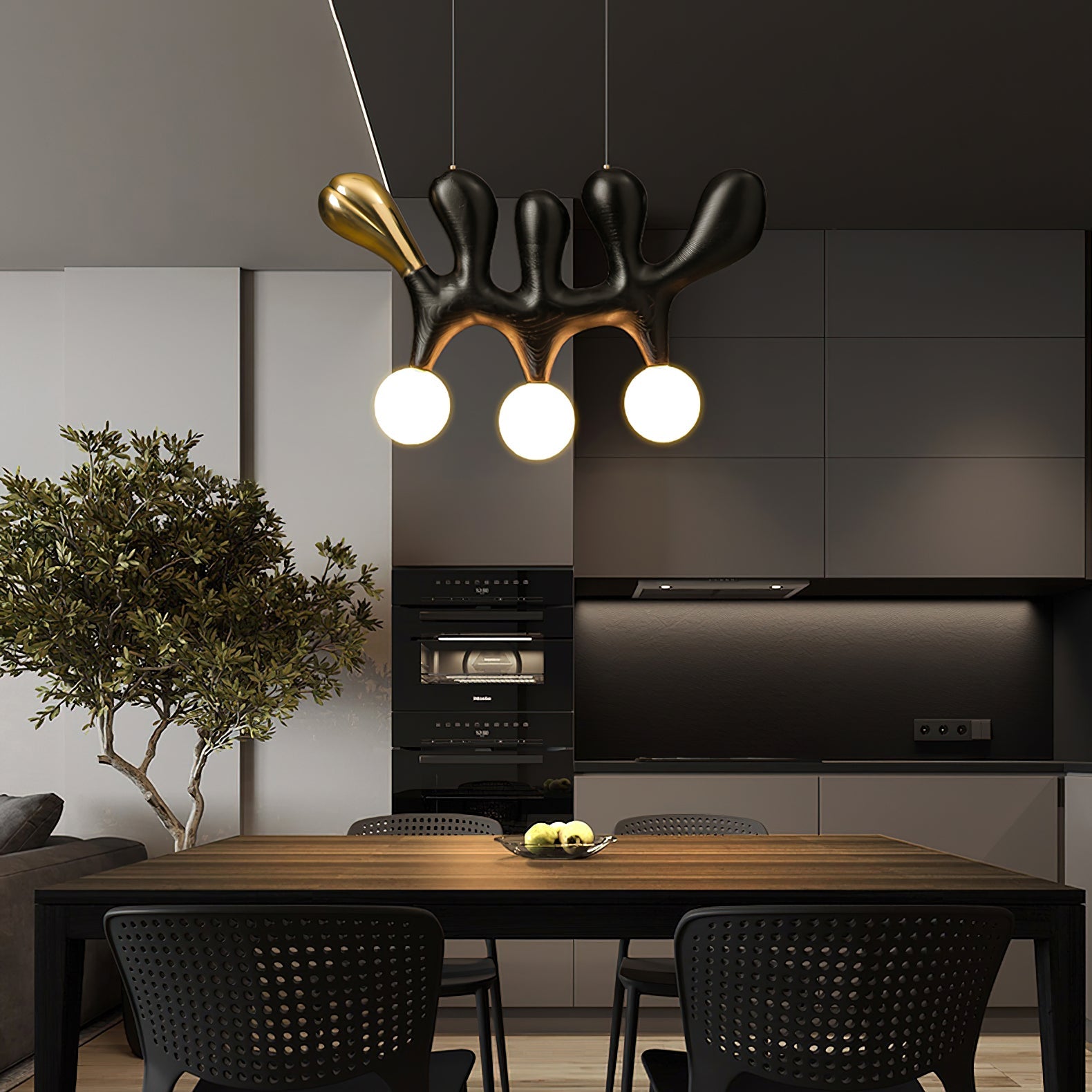 Calvrane Metal Globe Pendant Light