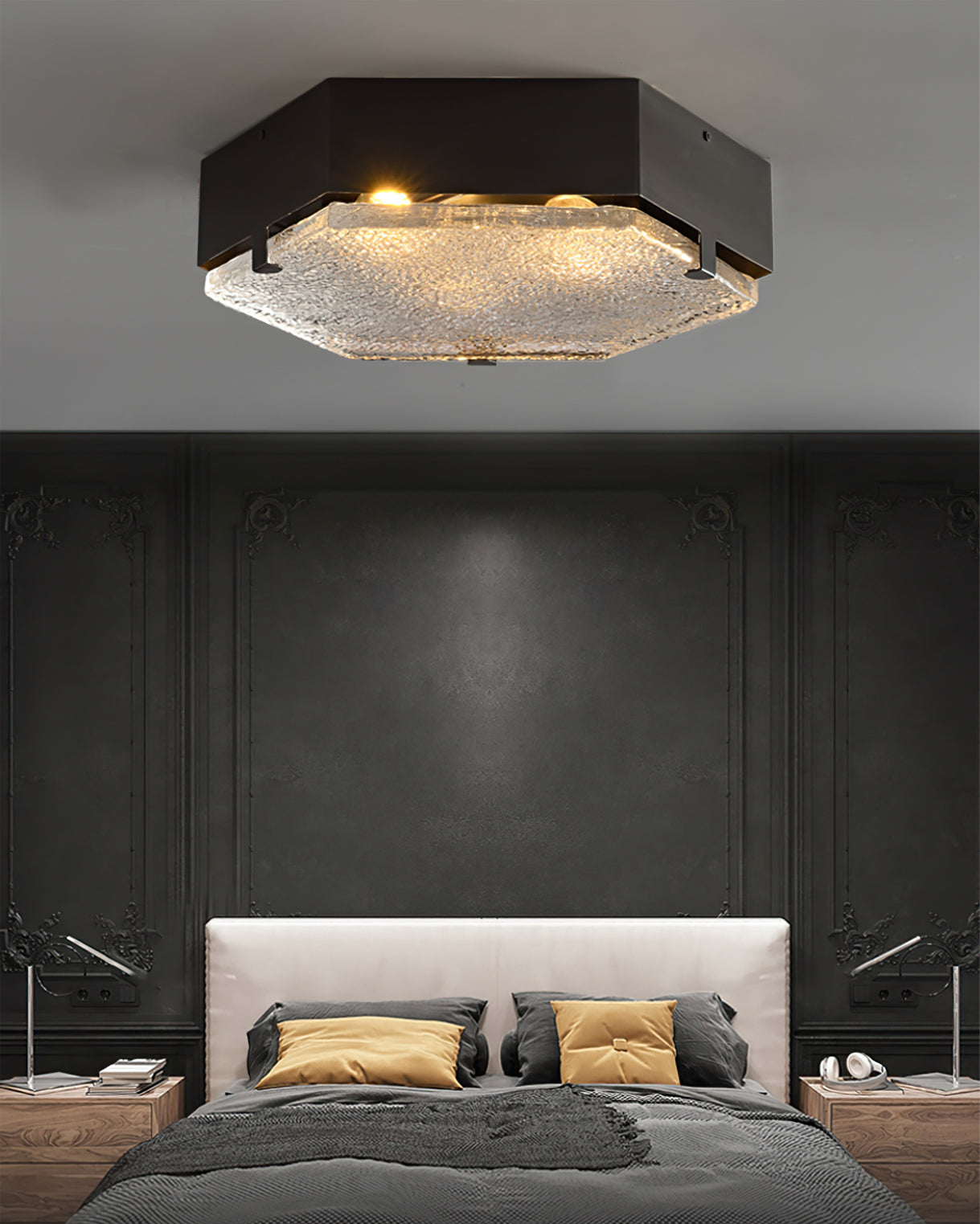 Calvrane Brass Geometric Ceiling Light