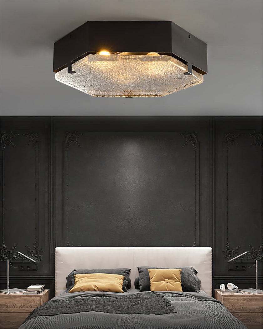 Calvrane Brass Geometric Ceiling Light