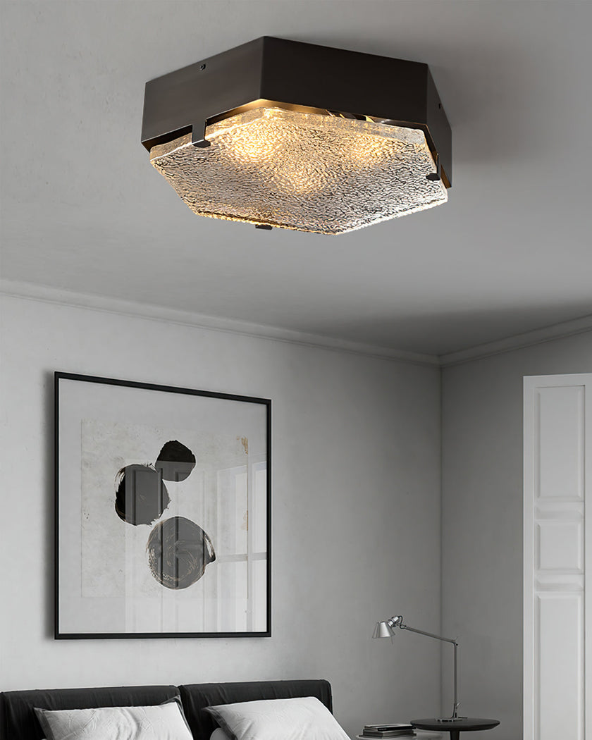 Calvrane Brass Geometric Ceiling Light