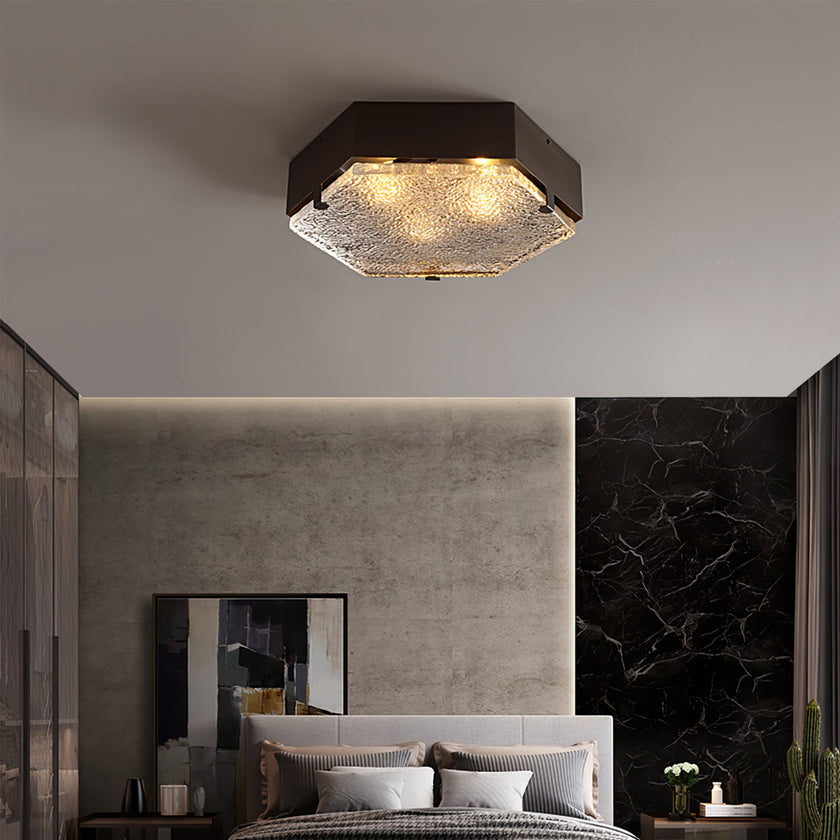 Calvrane Brass Geometric Ceiling Light