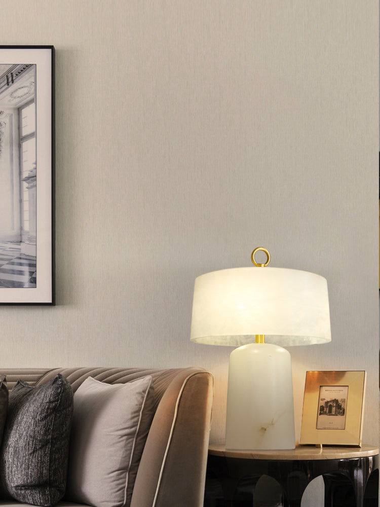 Calvrane Alabaster Vintage Table Lamp