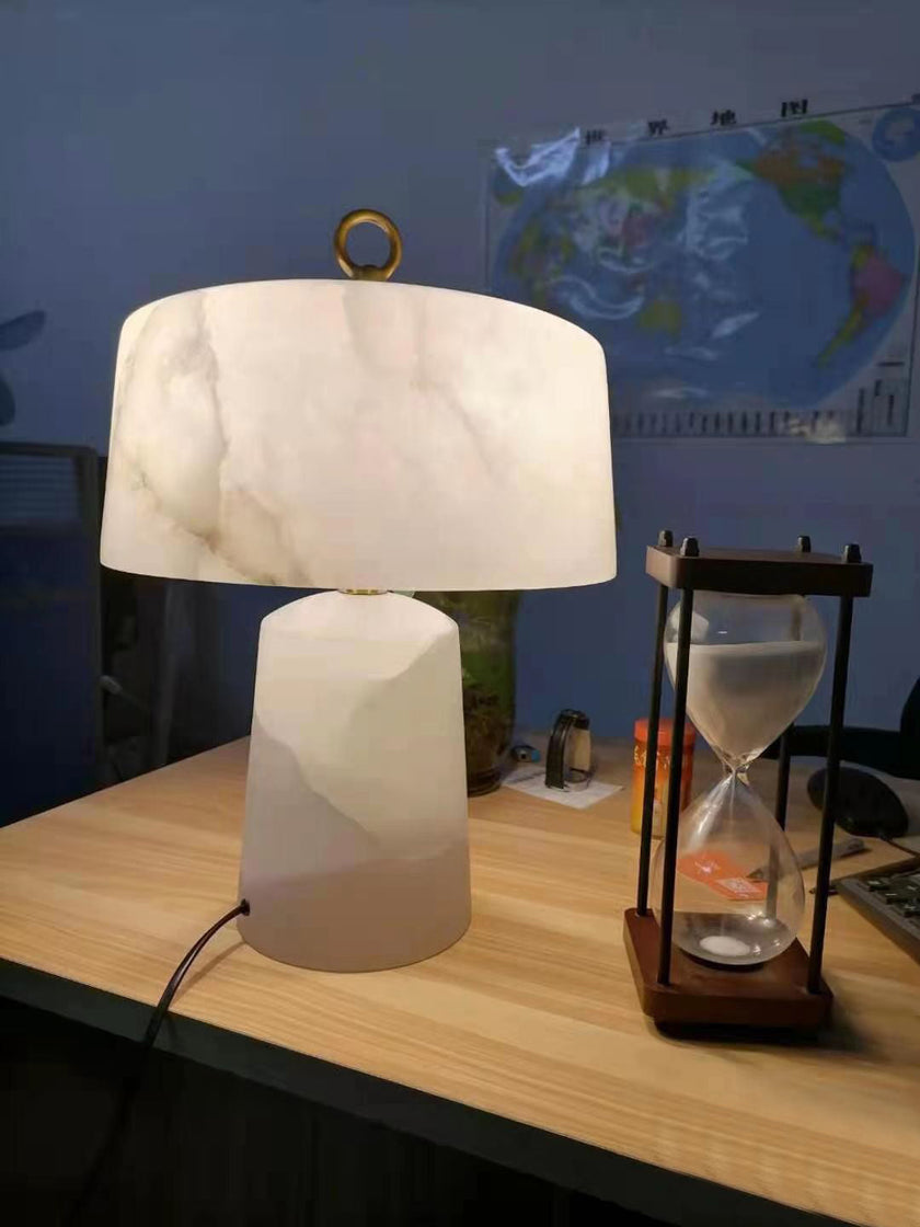 Calvrane Alabaster Vintage Table Lamp