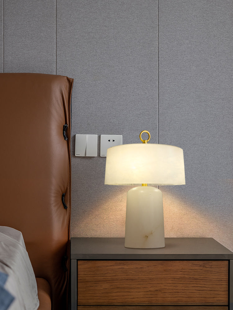 Calvrane Alabaster Vintage Table Lamp