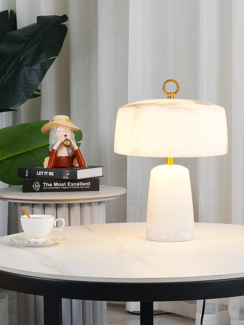 Calvrane Alabaster Vintage Table Lamp