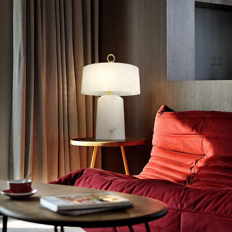 Calvrane Alabaster Vintage Table Lamp