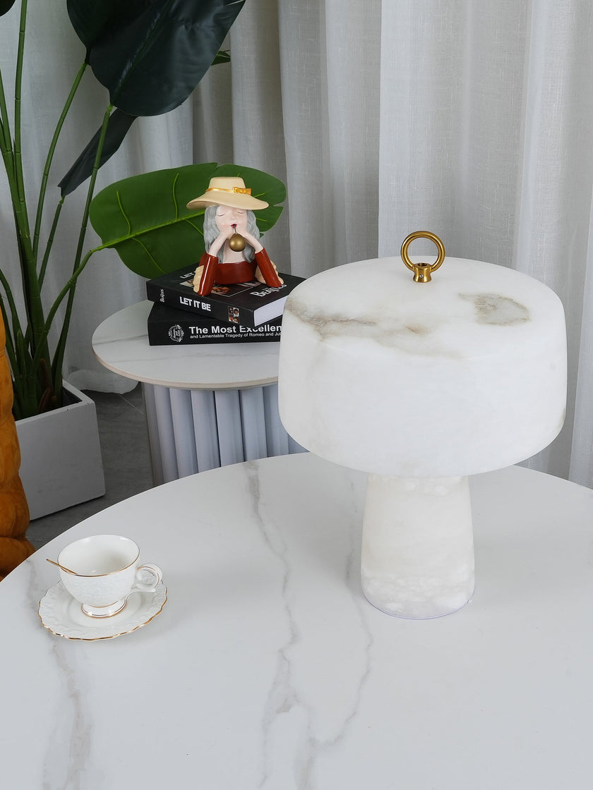 Calvrane Alabaster Vintage Table Lamp