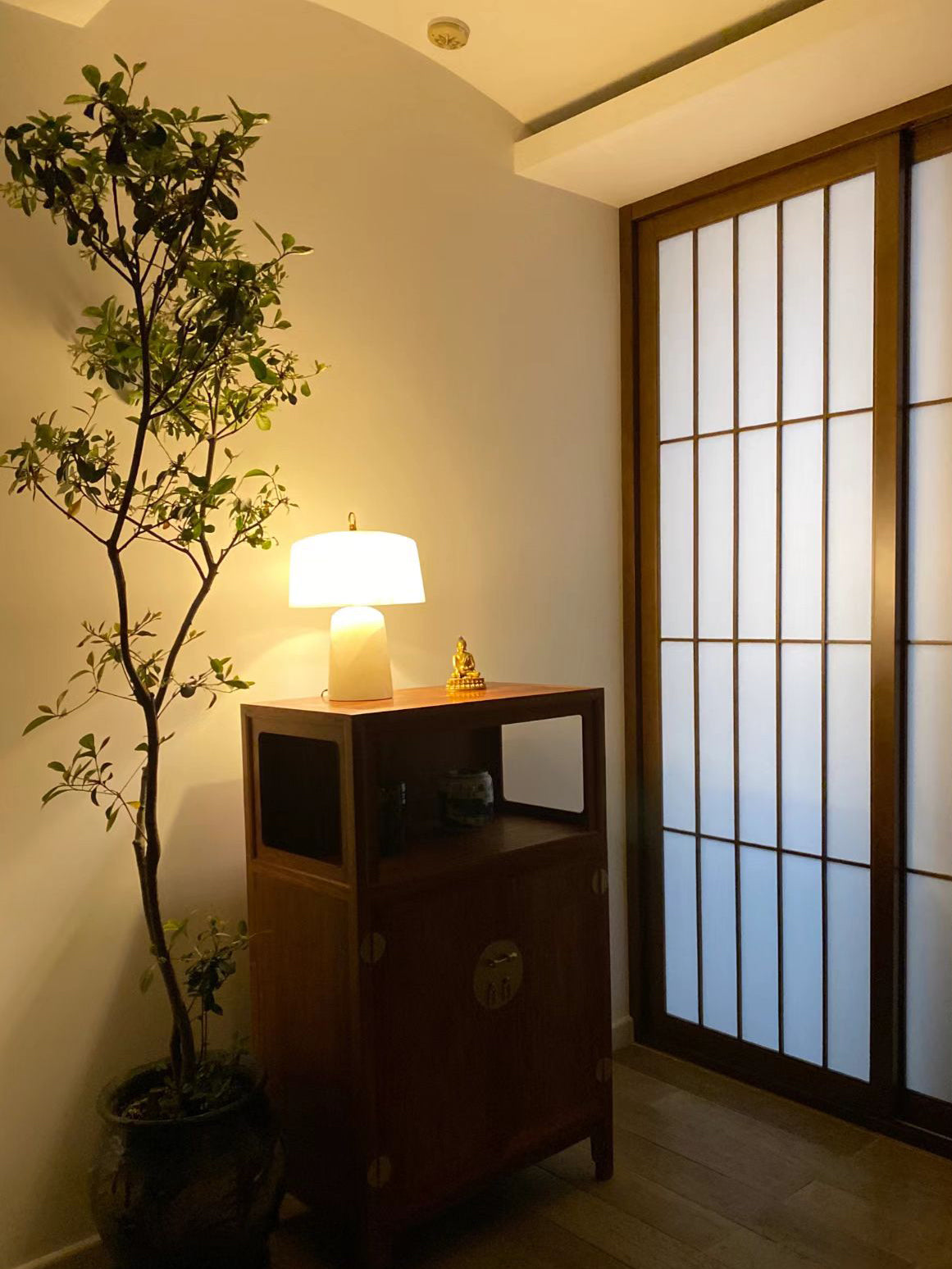 Calvrane Alabaster Vintage Table Lamp