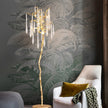 Calvrane Brass Droplet Floor Lamp