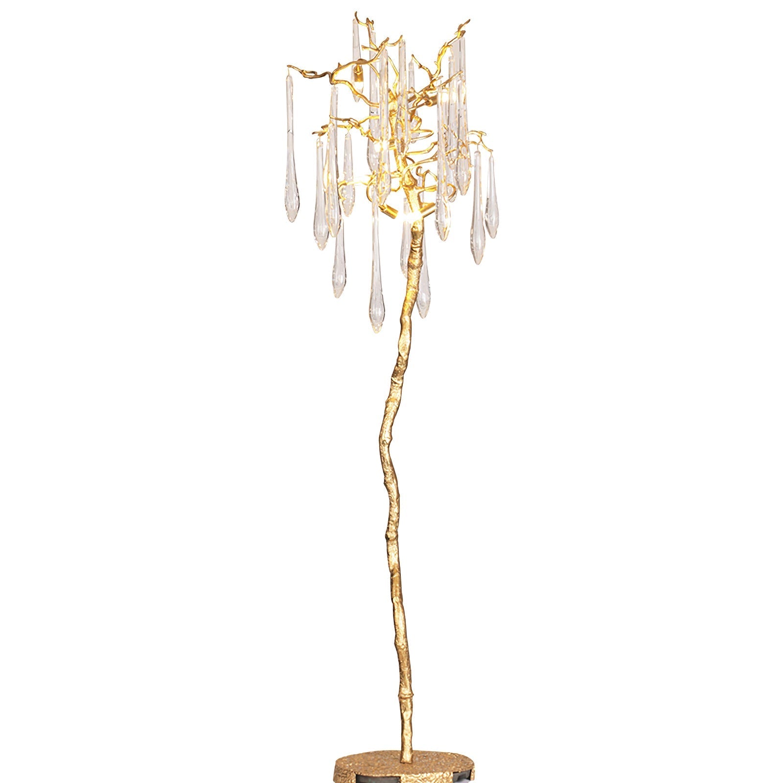Calvrane Brass Droplet Floor Lamp