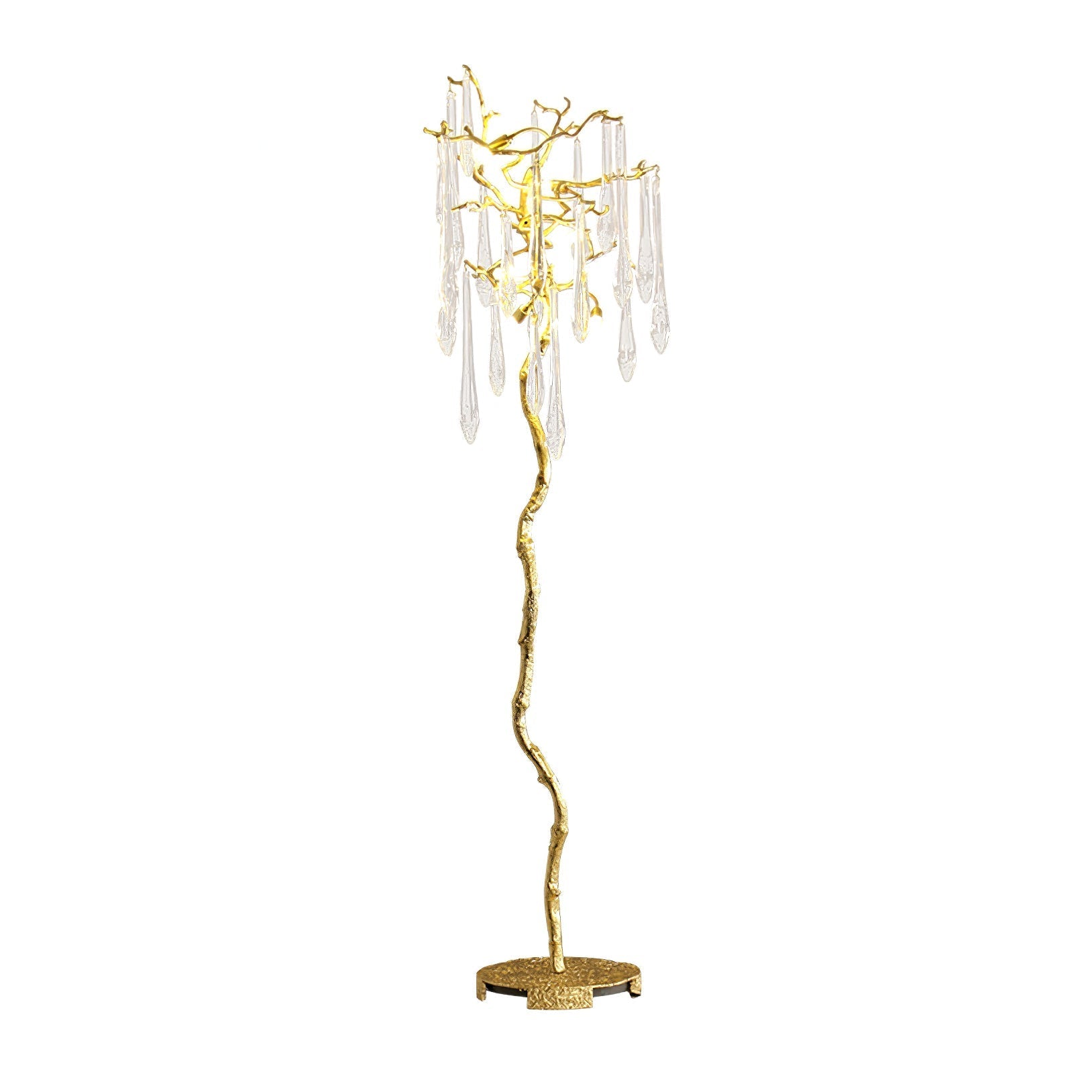 Calvrane Brass Droplet Floor Lamp