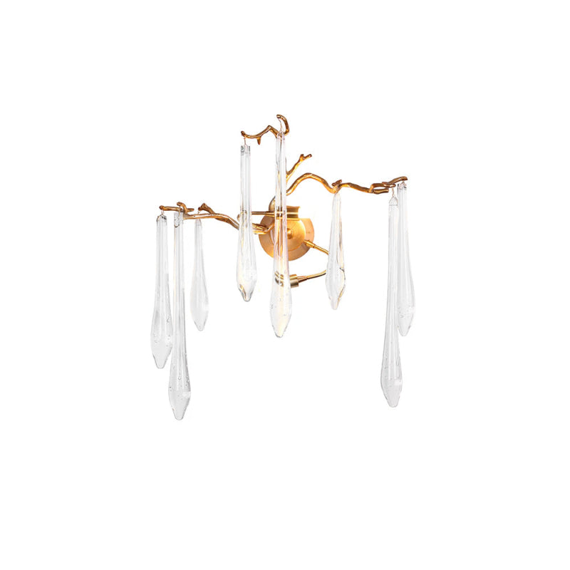 Calvrane Brass Droplet Wall Sconce
