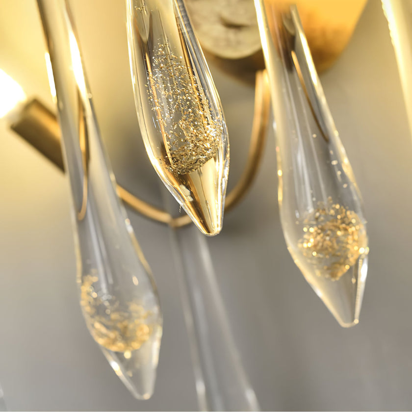 Calvrane Brass Droplet Wall Sconce