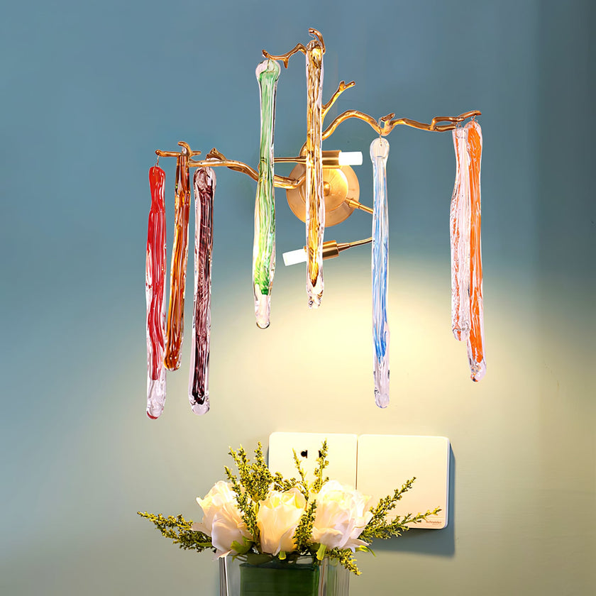 Calvrane Brass Droplet Wall Sconce