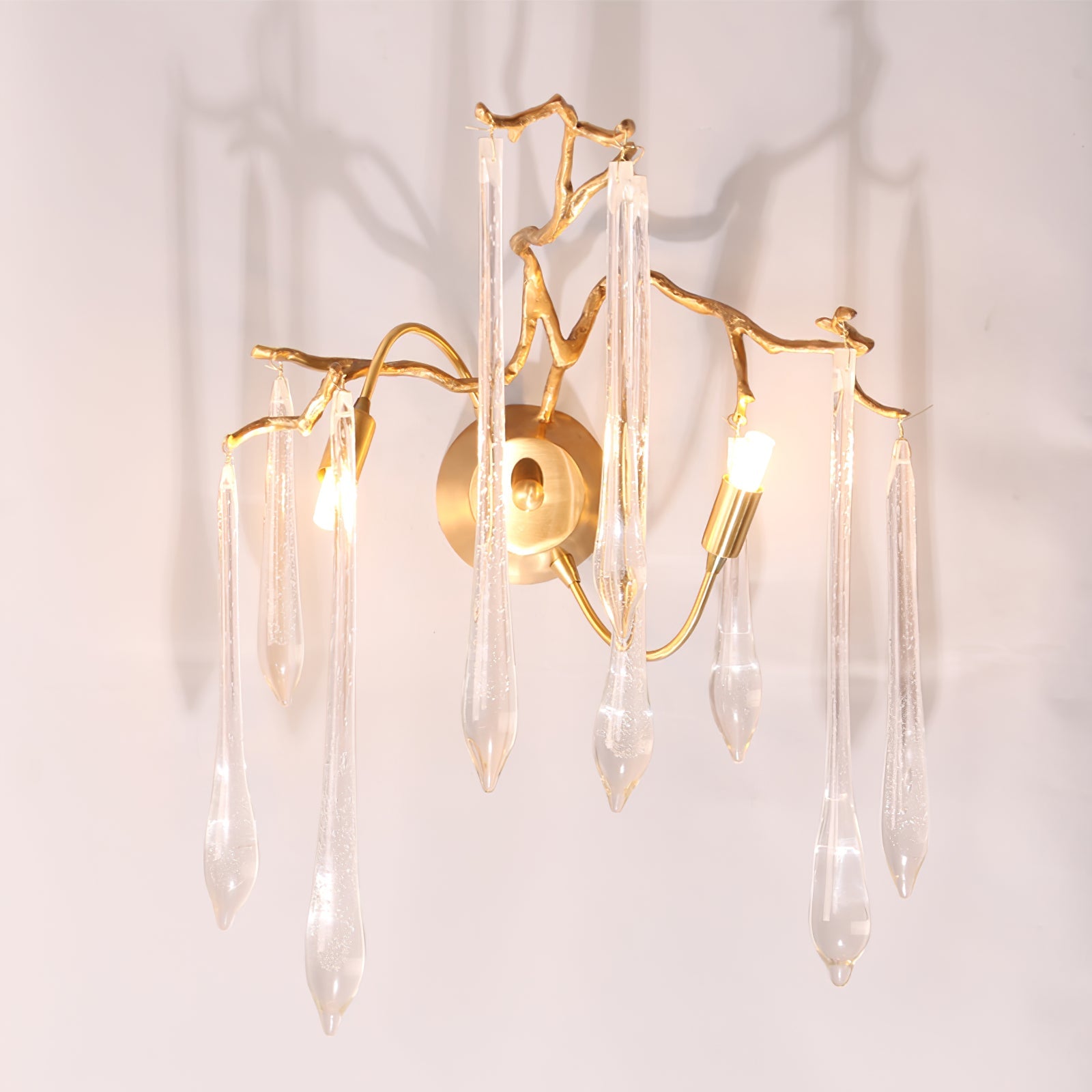 Calvrane Brass Droplet Wall Sconce