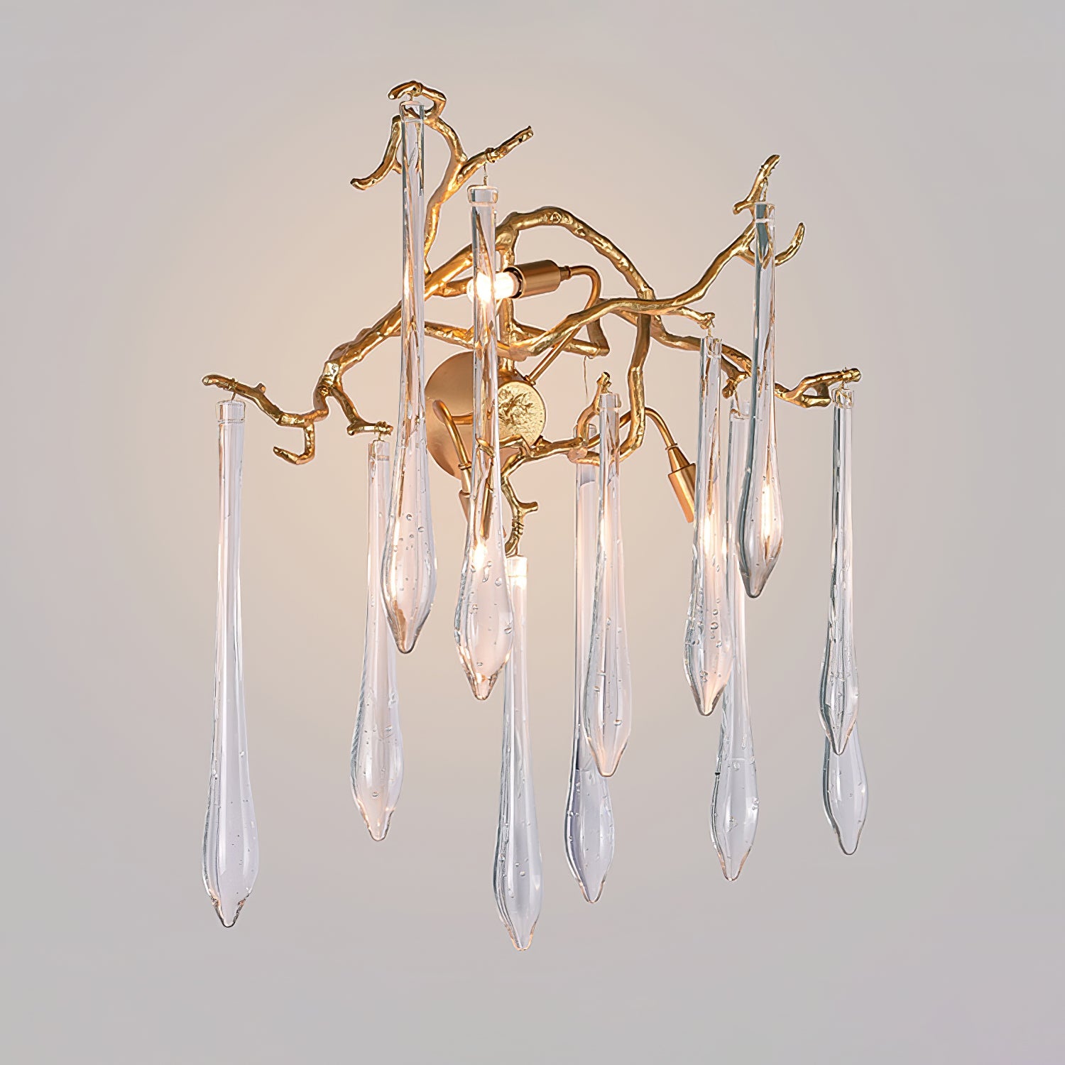 Calvrane Brass Droplet Wall Sconce