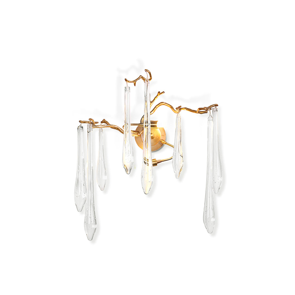 Calvrane Brass Droplet Wall Sconce