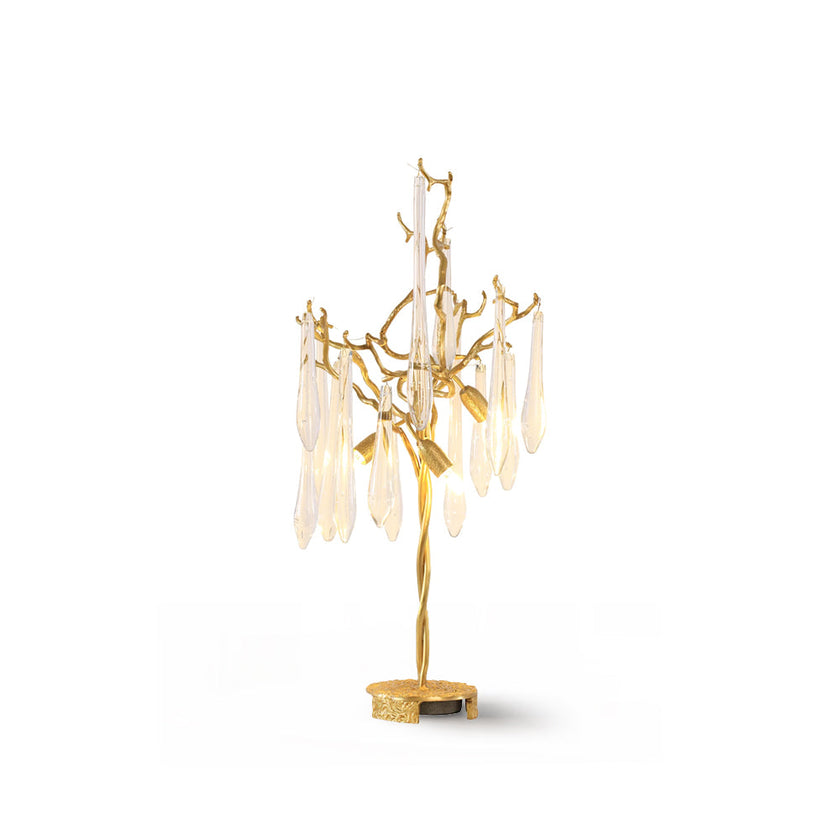 Calvrane Brass Droplet Table Lamp