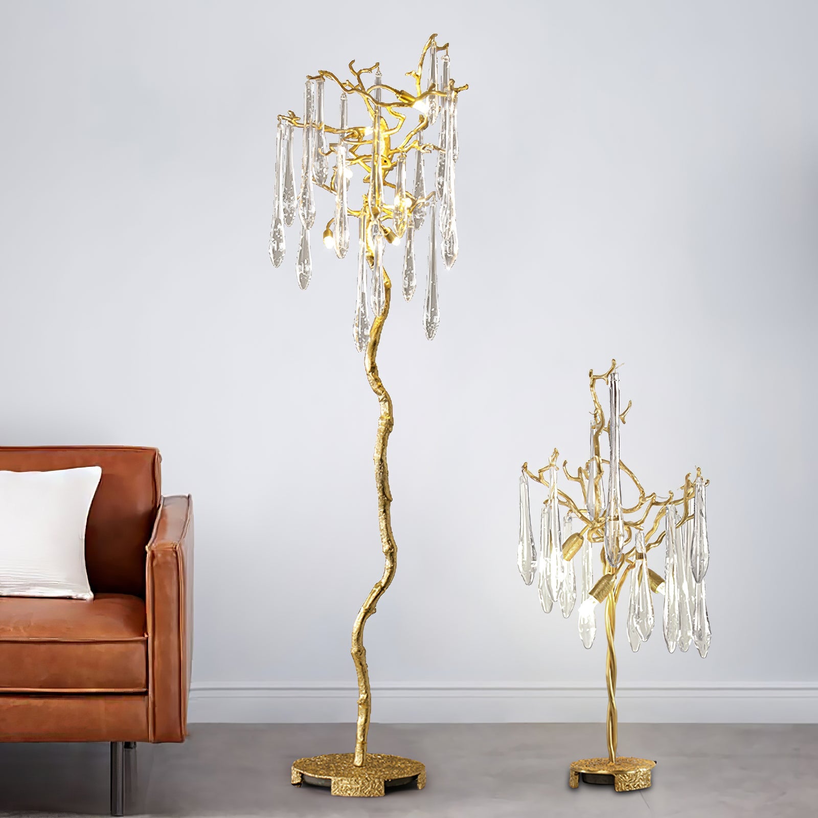 Calvrane Brass Droplet Table Lamp